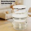 Clear Case Portable Denture Case Elastic Lifting Denture Soak Cup  for Clear Braces