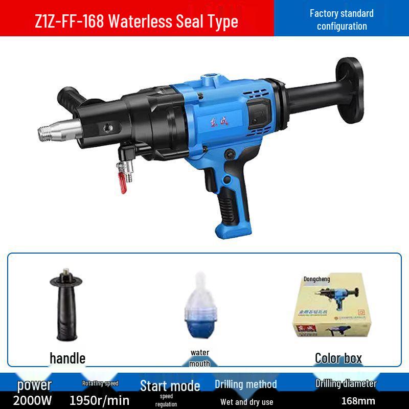 Diamond Core Drill for Concrete AC Vent Openings - Light-Duty Benchtop High-Power Machine