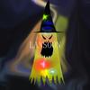 Halloween Decoration Luminous Hat Ghost LED Hat Garden Party Decoration Props Glowing Cute Witch Hat Halloween Pendant