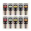10 шт. T10 W5W 3030 6 светодиодов SMD Суперяркие Светодиодные Автомобильные Габаритные Огни WY5W Автомобильные Клиновые Поворотные Боковые Лампочки Canbus Без Ошибок Белые Красные Желтые Лампочки 7