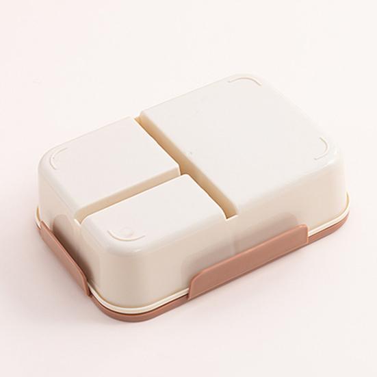 Bento Box Large Capacity 3 Compartments Reusable Lunch Box Containers Double-Layer Stackable Snack Box Meal Prep Containers for School Work Travel