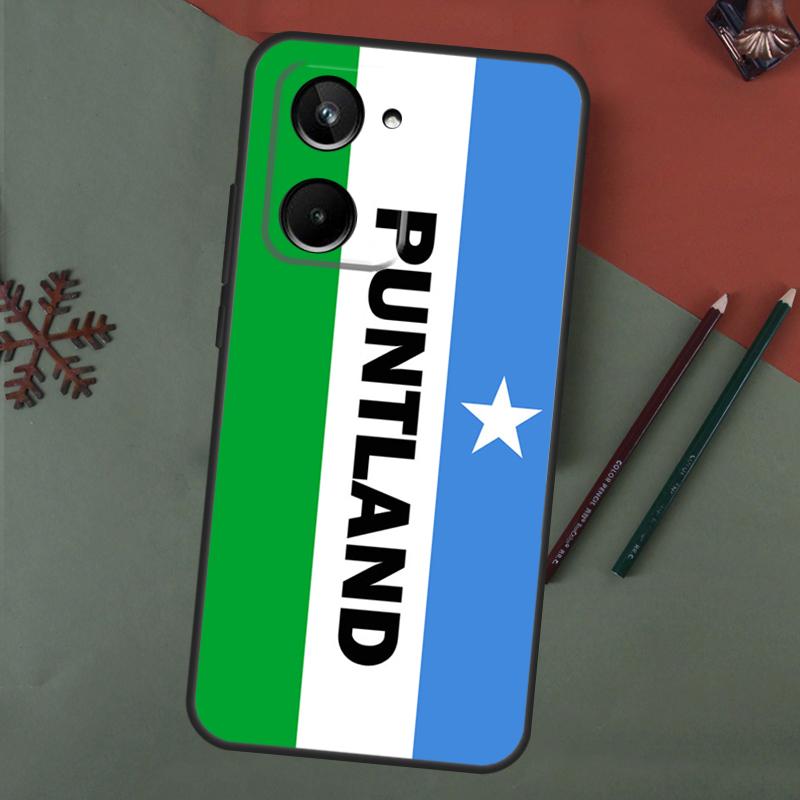 Puntland State Somali Flag Case For Realme C61 C53 C55 C33 C63 C51 C65 C67 C71 C75 11 12 13 14 15 Pro Plus GT6 GT7 Pro