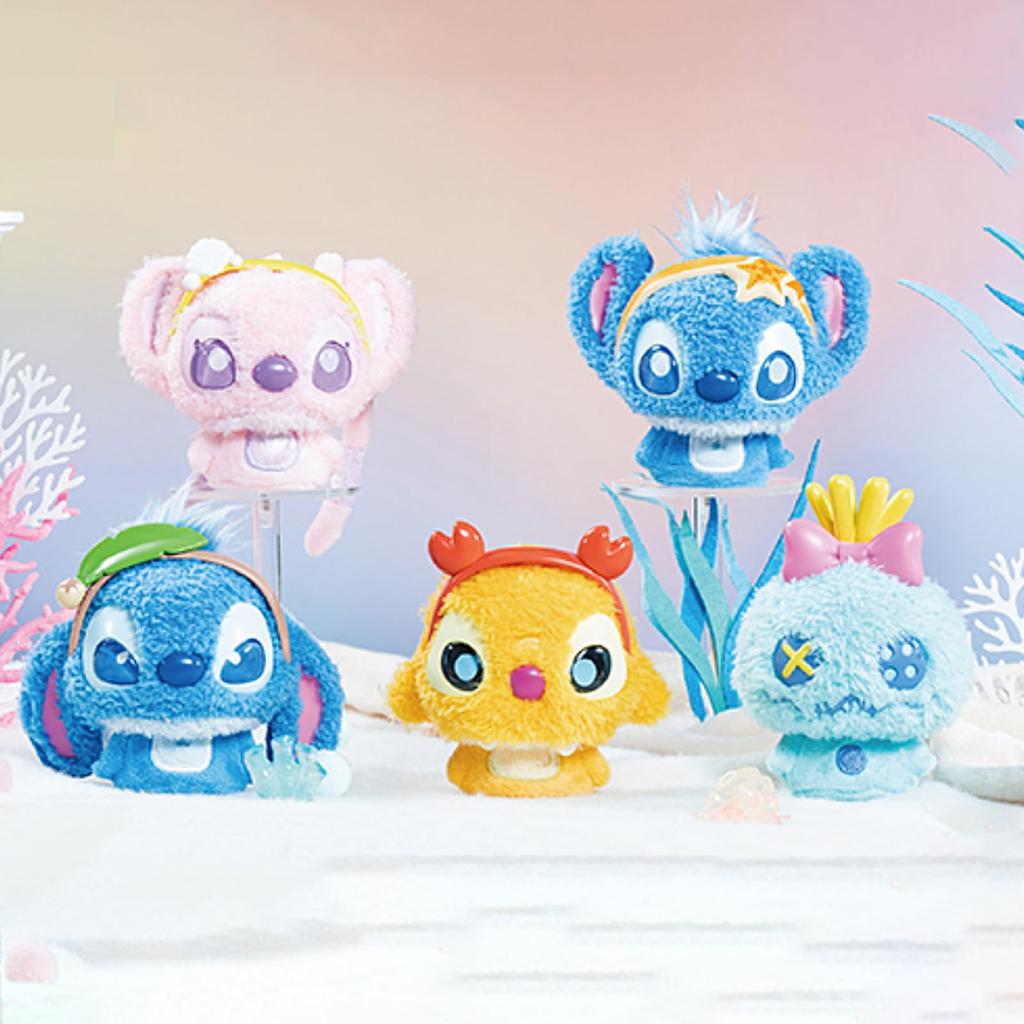 ЛУЧШАЯ ИГРУШКА Disney Стич [Мягкий и Пружинистый Мех] Серия Плюшевый Подвесок [1 шт.] Гачапон Фигурка в Слепой Коробке Пластиковая Модель Премиальная Игрушка Подарок на День Рождения Стич