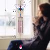 Layssa Butterfly Wind Chimes Outdoor/Indoor Metal & Stained Glass Wind Chimes 30" for Home, Party, Festival Decor, Garden, Yard Decoration