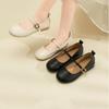 2025 Spring and Autumn New Flat-soled Single Shoes Women's Word with Shallow Mouth Mary Jane Shoes Fashion Women's Shoes One Piece