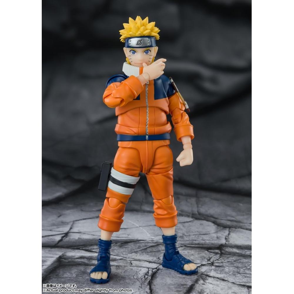 SHFiguarts NARUTO Наруто Узумаки - Самый неожиданный фарс ниндзя - Приблизительно. Подвижная фигурка, окрашенная из АБС и ПВХ, 135 мм BAS64181