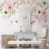 Nordic Hand-Road-Romantic Flower Wall Mural Living Room Bedroom Background Wall Paper Decoration