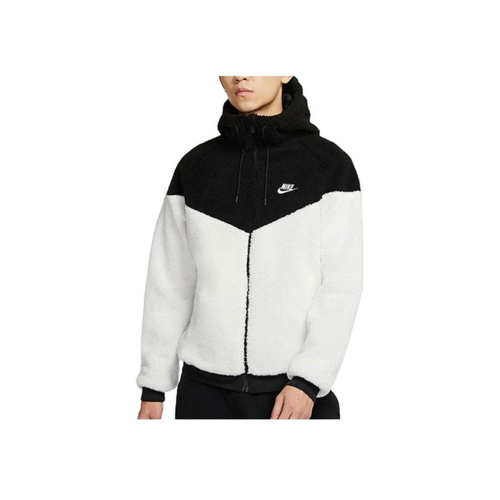 Nike Windrunner Sherpa Fleece Warm-Up Casual Jacket Men Jackets Off-White DD0300-016