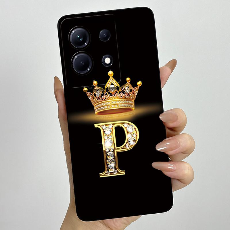 Для Infinix Note 30 4G 5G Note30 Pro VIP 30i Модный Чехол для Телефона с Инициалами для Пары Мягкий Силикон ТПУ Защитный Чехол для Камеры