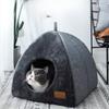 Гнездо для кошек, теплое, зимнее, треугольное, утолщенное, трехмерное, закрытое, для кошек, гнездо для щенков, домик для кошек, товары для кошек