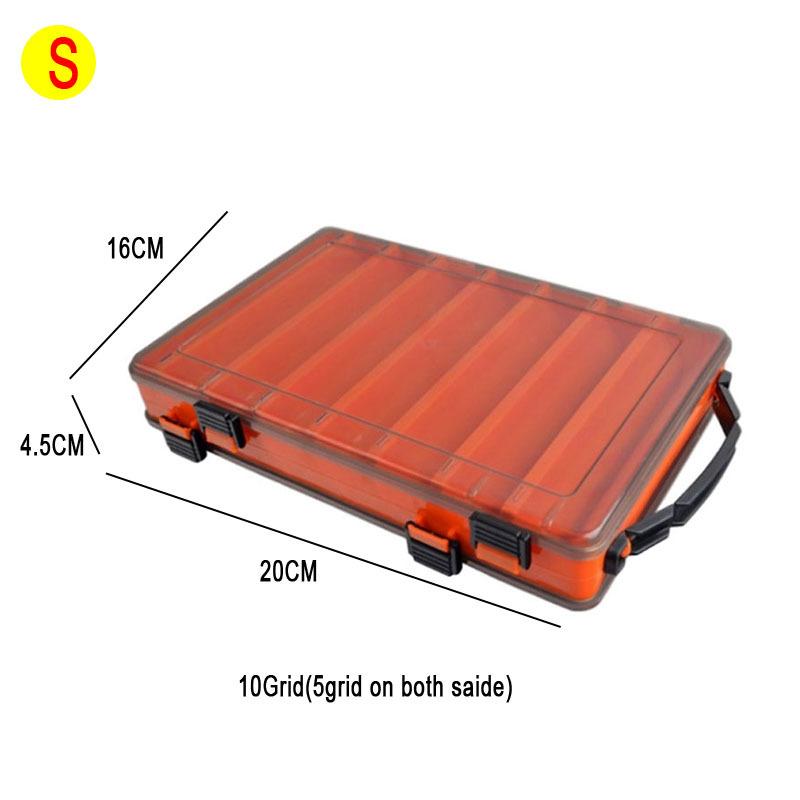 Ящик для рыбалки, 14 отделений, аксессуары для рыбалки, коробки для крючков для хранения, двусторонняя высокопрочная коробка для рыболовных приманок, коробка для снастей