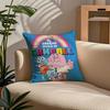Cartoon Gumball Amazing World Pillow Case Comfort Sofa Bed Silky Elegant Invisible Zipper Custom Decorative Cushion Cover