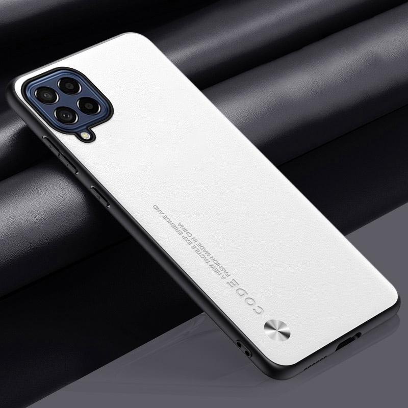 Роскошный кожаный чехол для Samsung Galaxy M53 5G задняя крышка матовый силиконовый противоударный защитный чехол для телефона Samsung M53 Coque