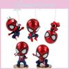 Version 5pcs Q Spiderman Toy Figure Shaking Head Car Gift Decoration