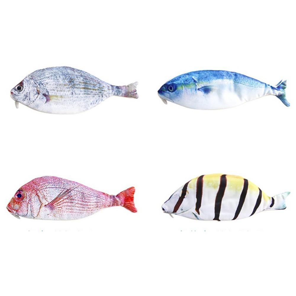 Portable Simulation Fish Pencil Case Large Capacity Pencil Bags Pen Storage Bag  Kids Gifts