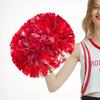Yousheng Double-headed Metallic Pom Poms Cheerleading Flower Ball with Handle Team Sports Spirit Party Kids Adults Cheer Pompoms
