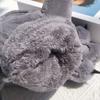 Fluffy Warm Gloves Flush Cat Paw Gloves Hanging Neck Mittens Bear Paw Gloves Female Winter Gloves