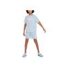 Nike Футболка Dri-FIT Icon с принтом логотипа, реглан, круглый вырез, короткий рукав, детские топы, синий DX5386440