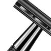 Manual Razor with 5 Blade Refills Storage Box Sharp Zinc Alloy Blade Aluminum Handle Men Women Hair Beard Trimmer Remover Shaver