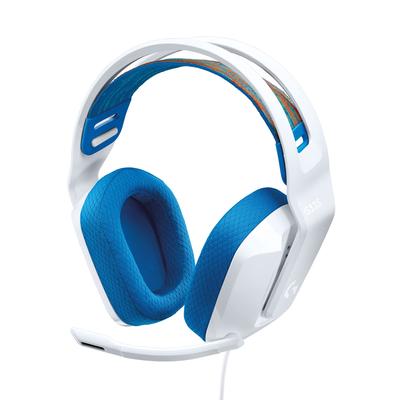 Игровая гарнитура Logitech G G335 G335WH - Легкая (222 г), 3,5 мм, Проводные, Стерео 2.1ч, Отключаемый микрофон (Flip-Mute), Микрофон, Совместимость с PS5, PS4, ПК, Switch 2,