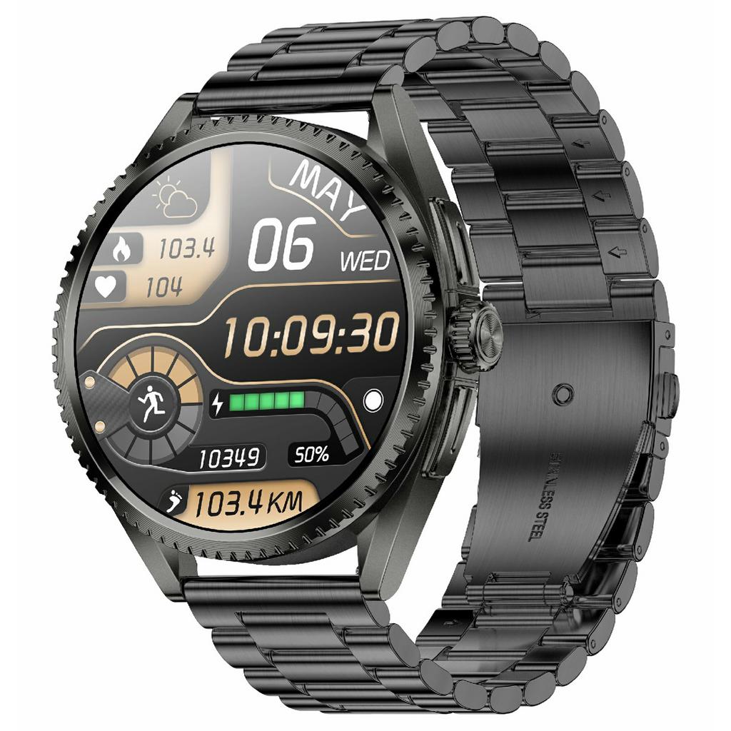 Умные часы CF52 с поддержкой Bluetooth-звонков, фитнес-трекер, монитор здоровья, смарт-часы, стальной ремешок