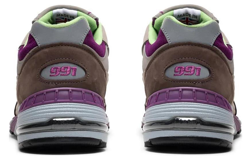 991 Stray Rats x 991 Wmns New Balance Сделано в Англии 'Фиолетовый Зеленый' Женская W991SRG