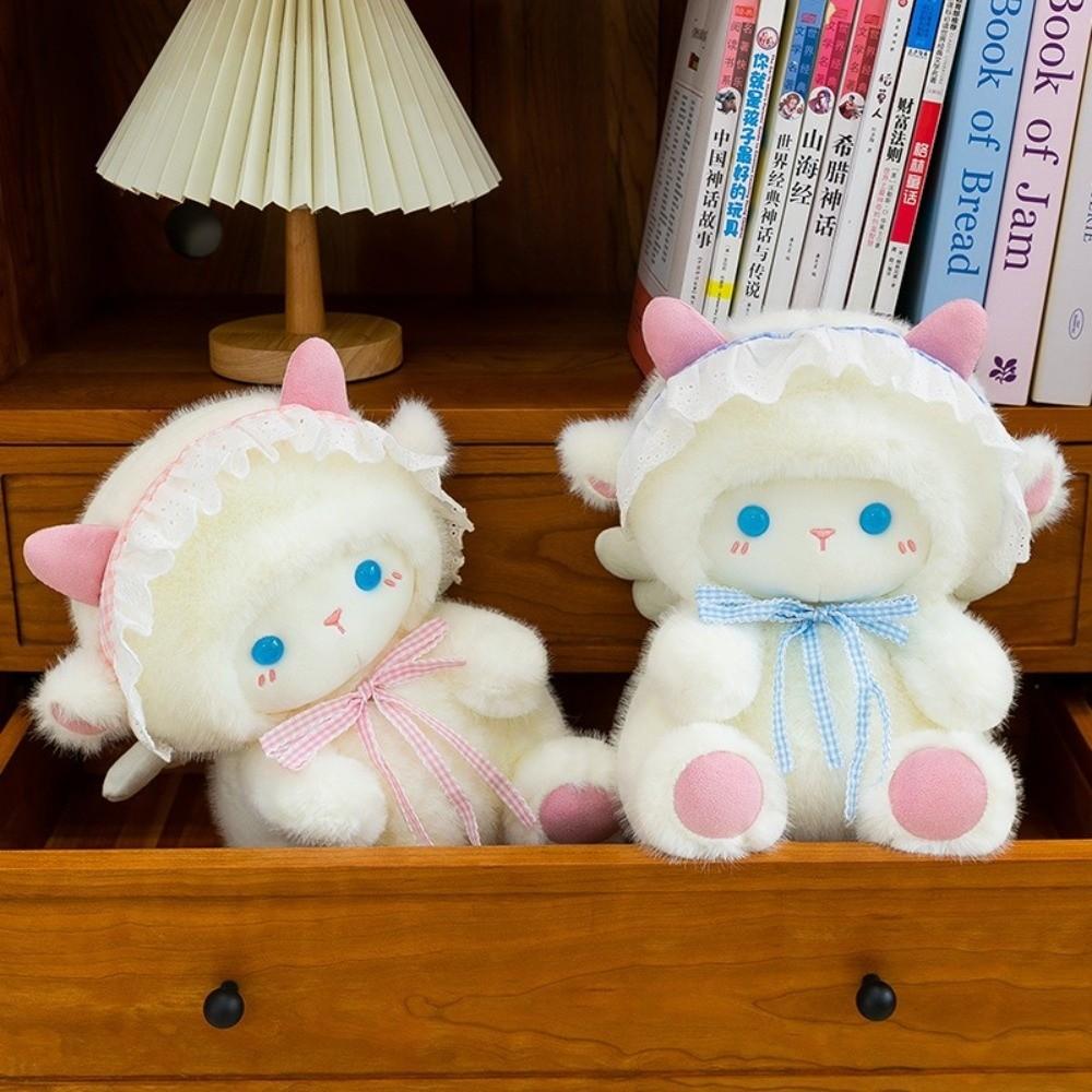 Soft Plush Fabric Sheep Plush Doll Angel Sheep Plush Bedtime Hugging Room Decoration