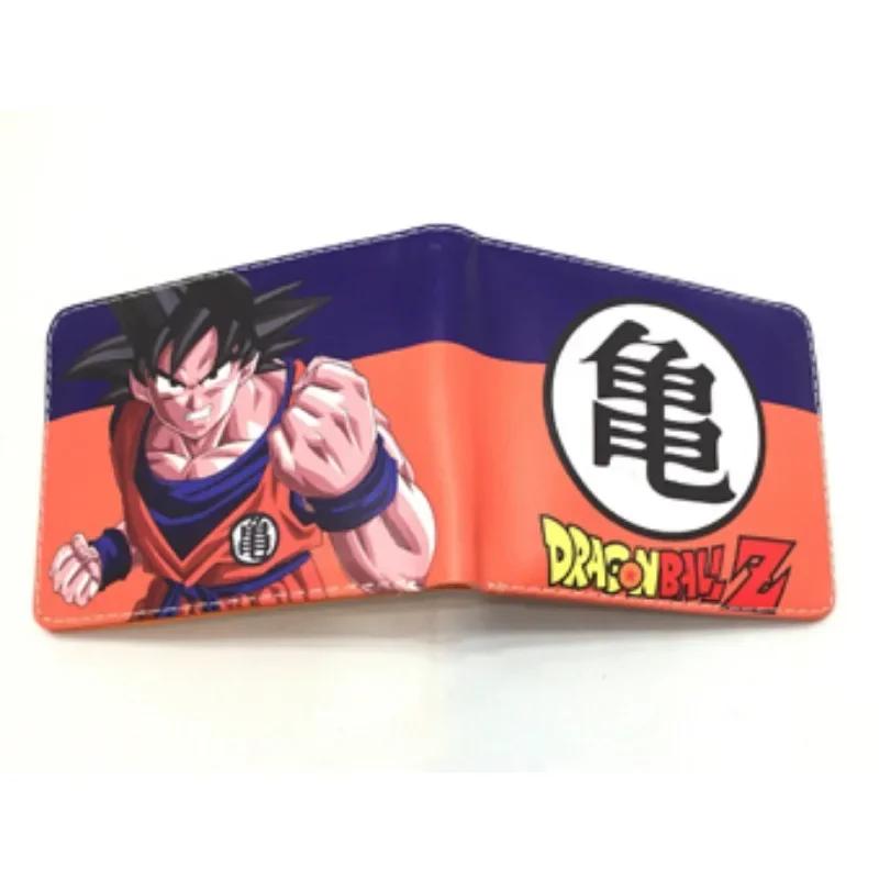 Dragon Ball Сон Гоку Многофункциональный Кошелек для Карт Мультяшный PU Кошелек Личность Креативность Простой Складной Монетник Мальчик День Рождения Подарок