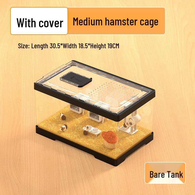 Большая акриловая клетка для хомяков и шиншилл Вилла Бокс для разведения