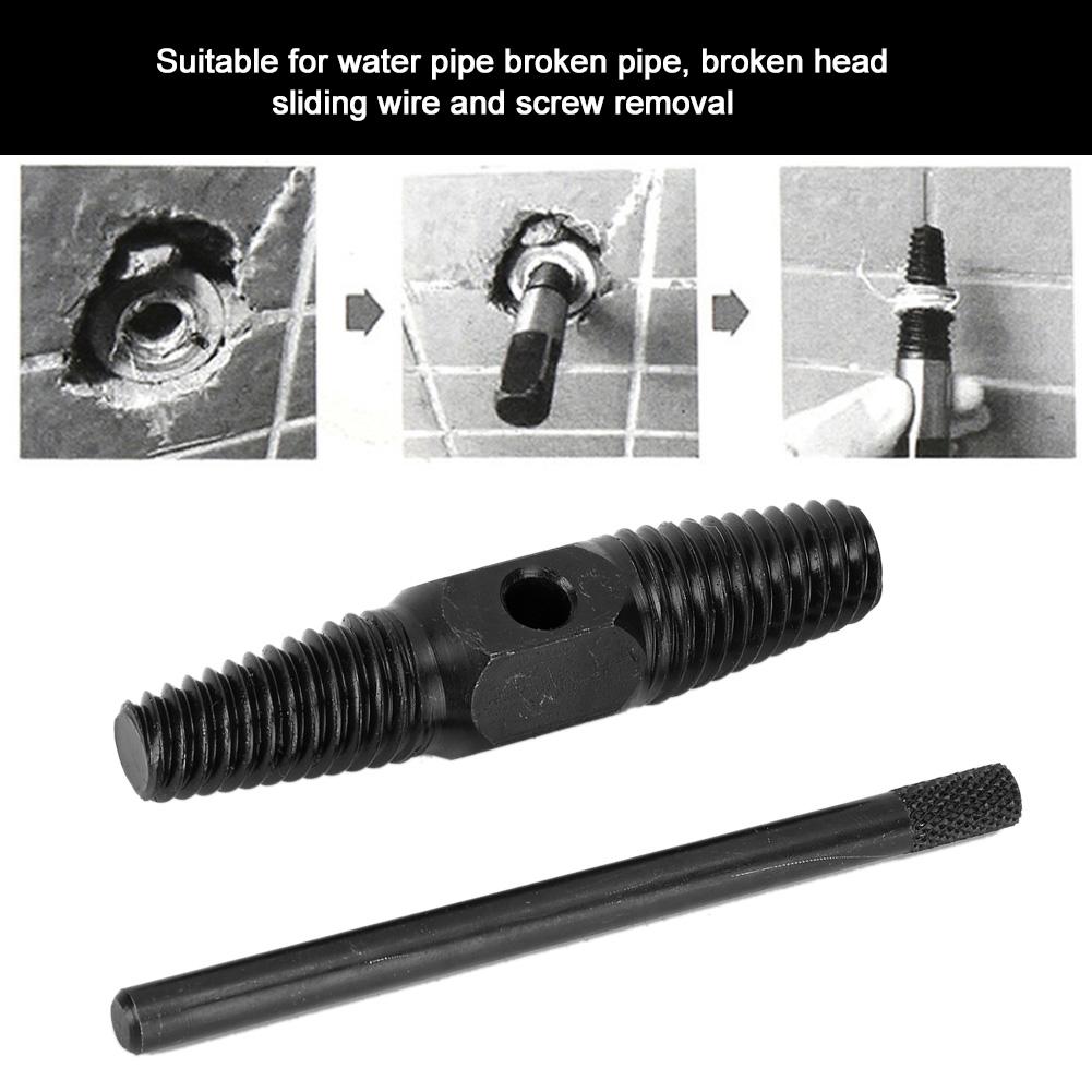 Pipe Broken Screw Extractor High Carbon Steel Double Head G12in G34in Car Repair Tool