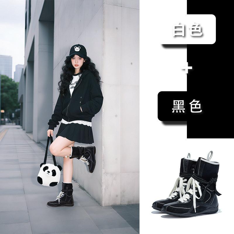 Бинты Ботинки Мартин Женские Осень и Зима Новые Ретро Пара Ботинок Вестерн Ковбойские Ботинки Универсальные Ботинки Женские