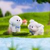 DIY Crafts Miniature Dog Figurines Resin Mini Animals Figurine New Cartoon Puppy Statue