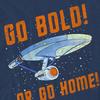 Star Trek Unisex Adult Go Bold T-Shirt