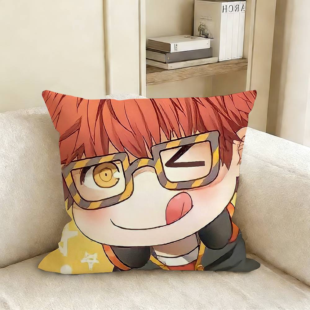 Аниме Игра Mystic Messenger Различные Размеры Квадратная Наволочка Для Декора Автомобиля Дома Спальни