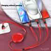 Cable Scalable Phone Car Interior 3 In 1 USB Fast Charging Cable For BMW Series X1 X3 X4 X6 E90 E91 I3 I4 F30 F48 F30 Keychain WS4