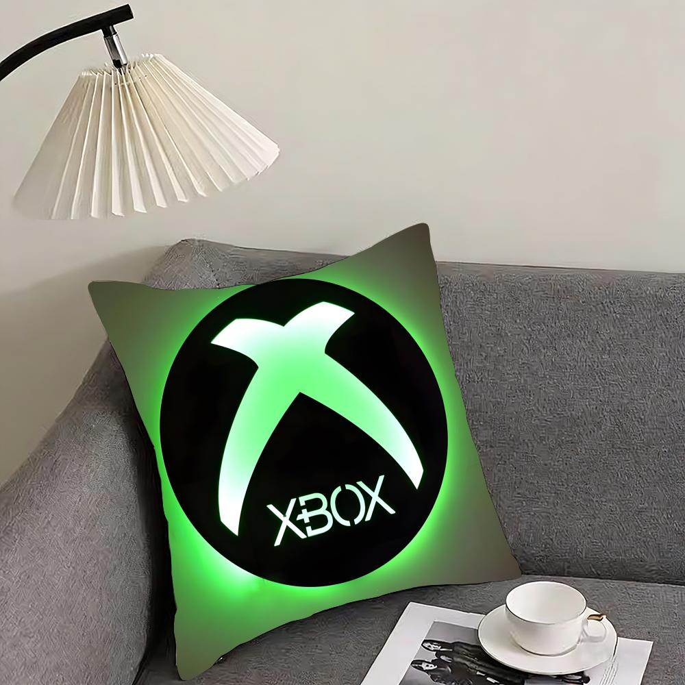Двусторонняя наволочка-подушка с принтом X-XBox, двусторонняя плюшевая наволочка – Для автомобиля, дивана, спальни, идеально в качестве подарка.