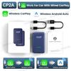 CarlinKit Беспроводной адаптер CP2A Беспроводной Android Auto и CarPlay Умная мини-коробка Plug & Play WiFi 2,4 ГГц и 5 ГГц Bluetooth Автоматическое подключение