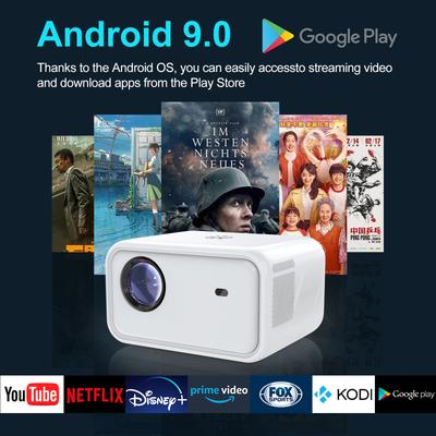 Проектор Android высокой четкости 1080P или портативный проектор с электрической фокусировкой для домашнего офиса