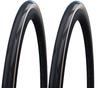 Комплект из 2 прозрачных клинчеров Schwalbe Pro One ADDIX Race 700c, (700x28c, Скин) [Использовал]