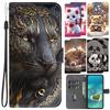 Animal Case Lion Panda Leather Phone Cover For Xiaomi Poco M7 C71 C75 F7 Ultra X7 Pro 5G Wallet Flip Card Magnetic Protect Cases