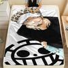 Фланелевое одеяло с принтом персонажей One Piece, Высококачественное, Удобное для всех сезонов, Декор для дома, Тепло и уют, Идеально для рождественских подарков