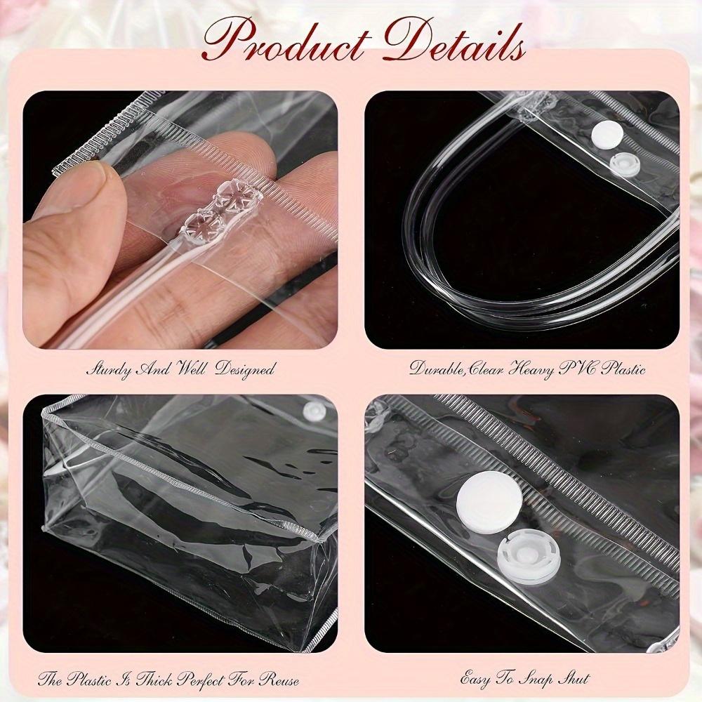 16 шт. Прозрачный подарочный пакет из ПВХ Прозрачный пластиковый подарочный пакет для подружек невесты Подходит для свадебных вечеринок Приветственные вечеринки Свадебные подарки Подарочные пакеты