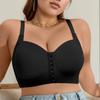 Европейский и американский бюстгальтер большого размера с застежкой спереди без косточек, удобное нижнее белье для бега, противоударный и собирающий, бюстгальтер с красивой спинкой
