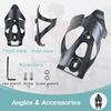 ROADNADO Carbon Bicycle Bottle Cages Carbon Fiber Bottle 25g Carbon Ultra Black (2-Piece Set), Holder, Fiber, Lightweight, Stretchy,