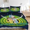 Space Adventure Rick Morty Print 3Pcs Bedding Setduvet Cover With 2 Bedropillowcase Home Birthday Gift