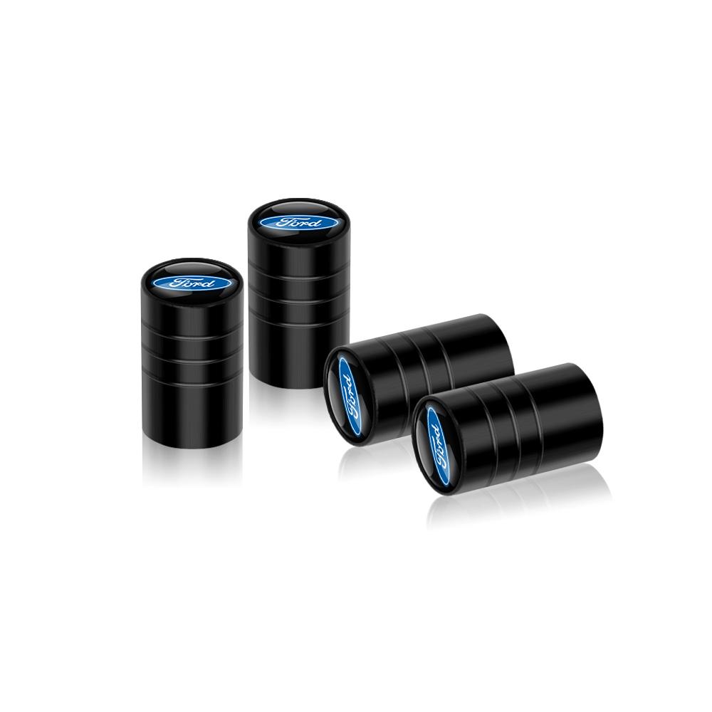4Pcs Car Wheel Tire Valve Cap Tyre Rim Stem Cover Truck For Ford Focus ST Ranger Mondeo Kuga Ecosport Fiesta Shelby MK2 Fusion