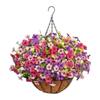 Artificial Flowers Basket Flower Centerpieces DIY Chain Flower Pot Hanging Plant Plant Hanger for Lawn Porch Garden Yard Home