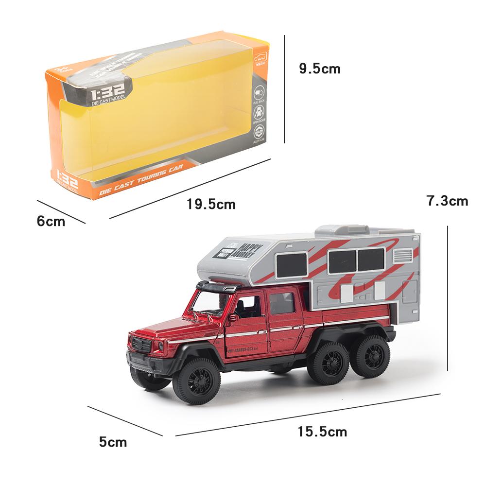 1:32 масштаба литой металлической классической модели автодома с инерционным механизмом