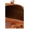 MCM Ella Silver Tone Metal Hardware Boston Bag Shoulder Crossbody Women Handbags Cognac MWBFAEA03CO001