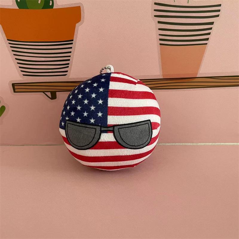 10cm Polandball Plush Toy UK Ukraine Germany Countryball Stuffed Doll Decoration